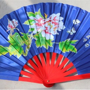 速发极太扇 牡丹图表演扇e67e7扇Q 功夫e响扇