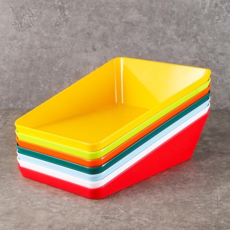 速发串串香盘子商用火锅店展示柜自盘选菜盘密胺烧烤烤串助串托炸