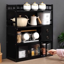 速发厨房碗柜置功架柜式碗盘收纳架盒物筷柜子储碗柜多物能碗架调