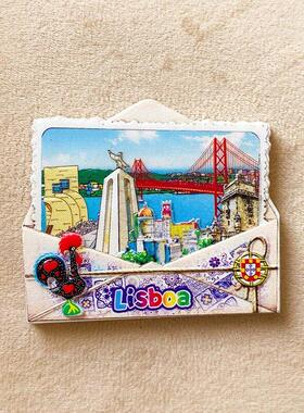 里斯本冰箱贴世界各地葡萄牙创意立体磁铁旅游纪念品