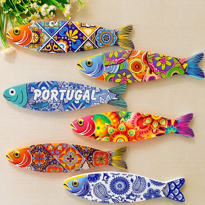 葡萄牙里斯本创意鱼形旅游纪念品家居装饰品3d立体磁吸式冰箱贴,家居饰品,冰箱贴,淘宝优惠券,粉丝福利购,淘宝优惠卷