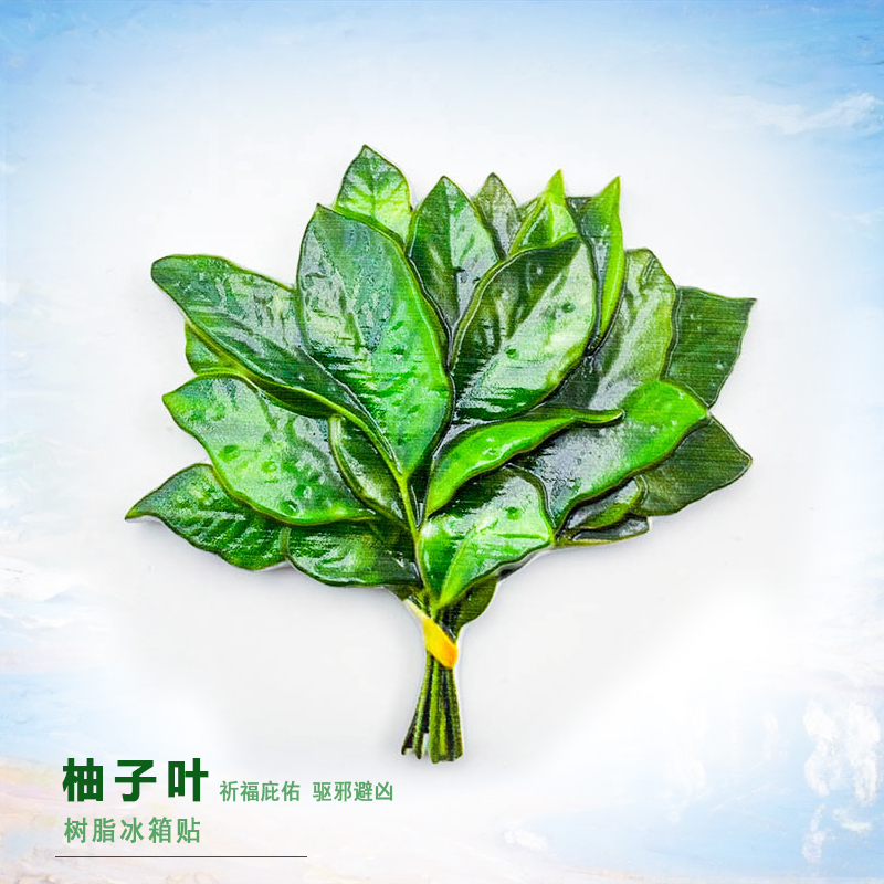 柚子叶冰箱贴露思同款ins风精致去晦气好运装饰礼物伴手礼礼品