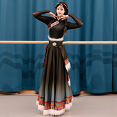 演出服装 艺考渐变大摆裙民族演出服舞台装 藏族舞蹈服装 2026年春季