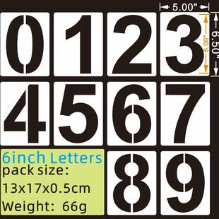 地址镂空喷漆模板 门牌数字号码 跨境10PCS0 9数字门牌号镂空模板