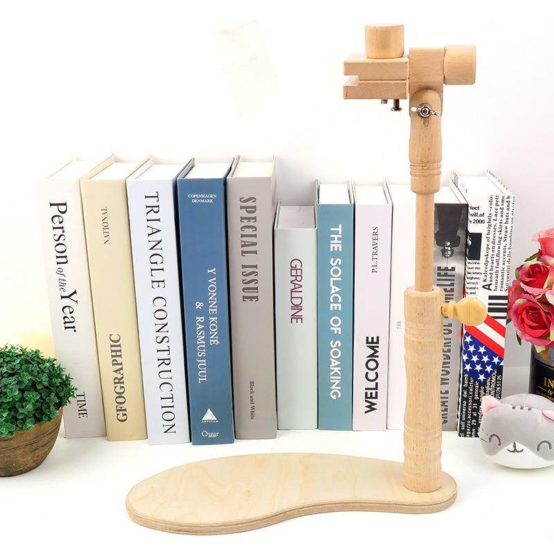 多功能家用可调节榉木座式绣花架 十字绣刺绣绣架通用绣框