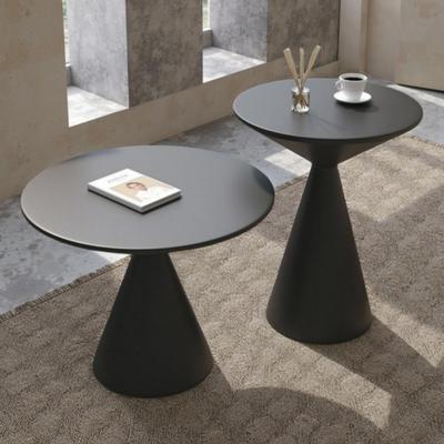 工厂奶油风铁艺茶几客厅小户型组合茶几简约圆形茶桌沙发边几