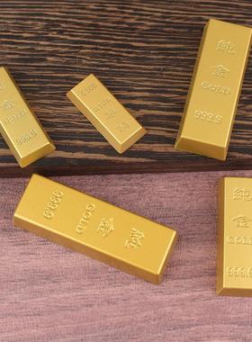 合金金条摆件摄影道具家用供奉家居金属礼品工艺品办公室桌面摆件