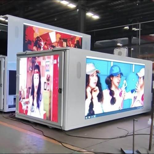 出口型LED广告宣传车牵引式广告宣传车LED舞台车