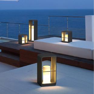 现代简约草坪灯户外防水庭院灯高档别墅花园会所露台LED景观灯