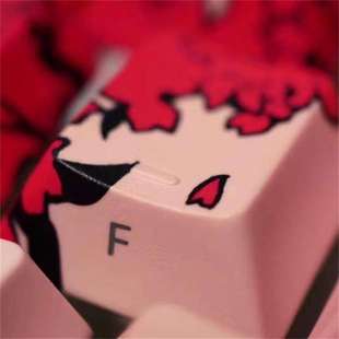 sakura玛奇玛机械键盘键帽侧刻pbt87键/108/68/75配列透光客制化