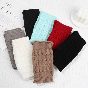 Knitted Leg Warmers Women Boot Short Winter 新品 Warmer