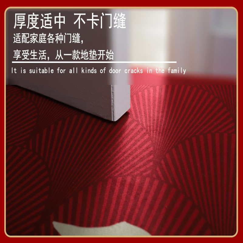 入户门垫大门口喜庆红色地毯家用进门地垫防滑蹭土脚垫子玄关卧室