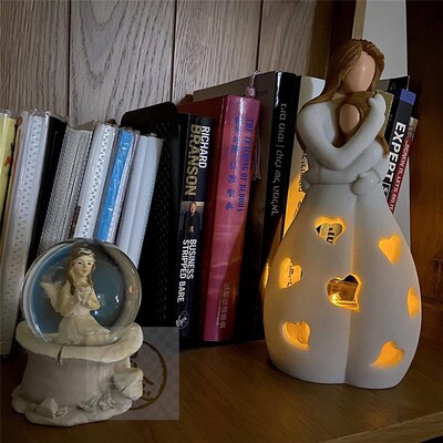 极速-Hug Statue Daughter Gift for Mothers Day Candlestick S