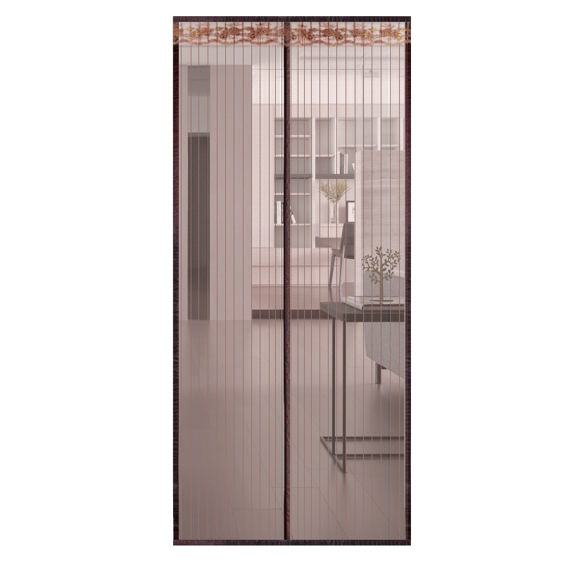 极速大门纱门防蚊虫网纱新款 大门口帘子家用免打孔 P门帘防蚊子