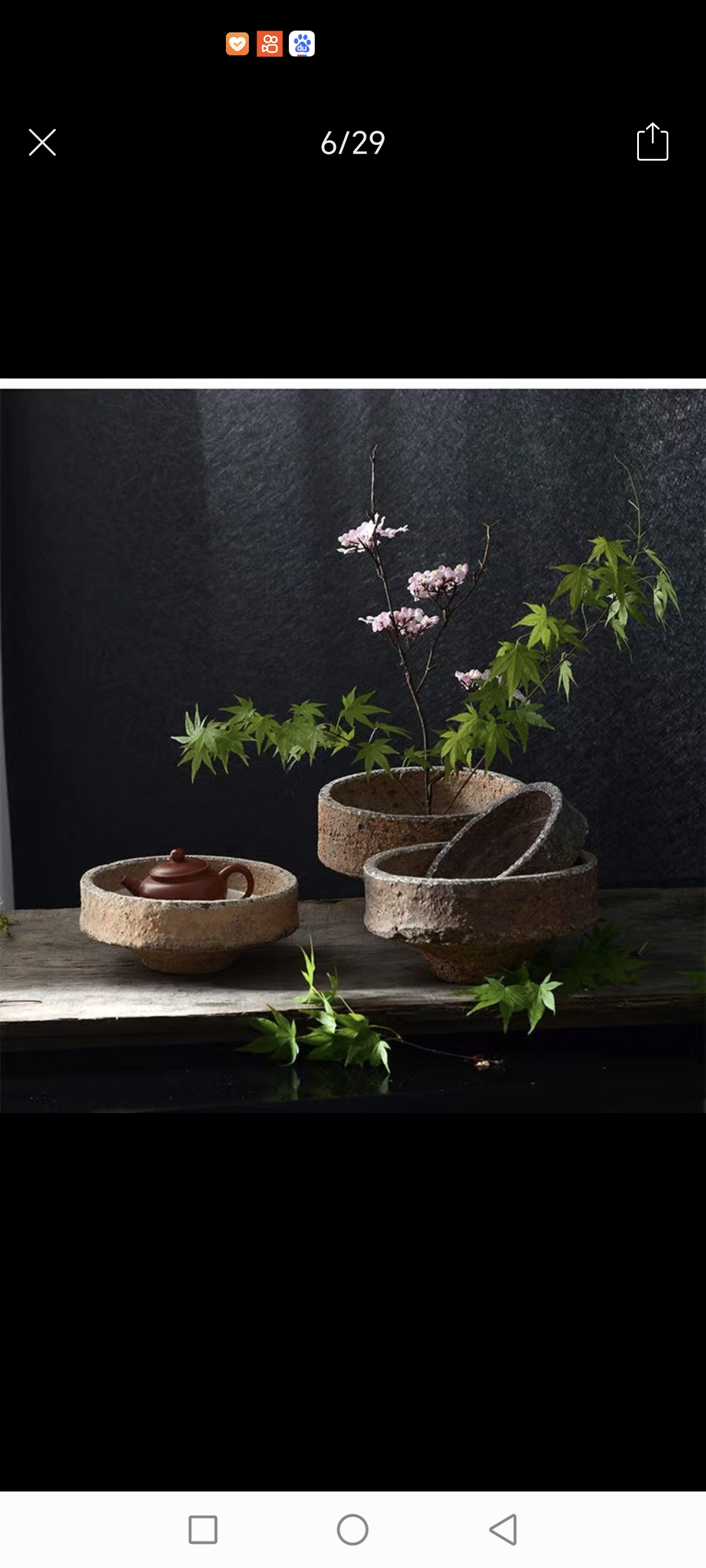 宋代匣钵养水生植物壶承摆件