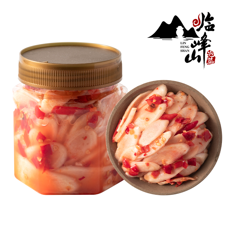 四川剁椒仔姜生姜片酸辣泡姜泡椒嫩姜腌姜生姜片瓶装280克下饭菜