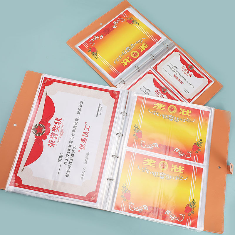 A3 초등학생 증명서 수집 도서 대형 소년 소녀 명예 증명서 수집 도서 어린이 그림 보관 A4