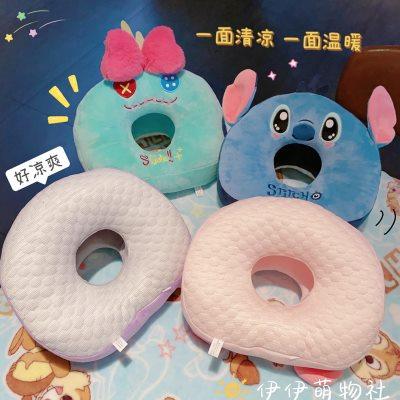 卡通史迪仔午睡枕儿童小学生趴睡枕桌上午睡抱枕办公室睡觉枕头夏