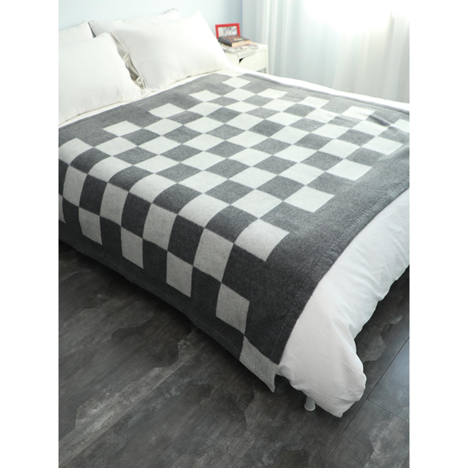 麦毯毯秋冬纯羊毛毯床上盖毯沙发休闲毯子冬季加厚柔软亲肤不掉毛