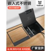 130不锈钢大理石瓷砖填充嵌入地插隐形纯平全平防水五孔地面插座