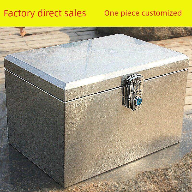 摩托车后备箱大加厚不锈钢304收纳工具箱收纳盒电动滑板车后备箱