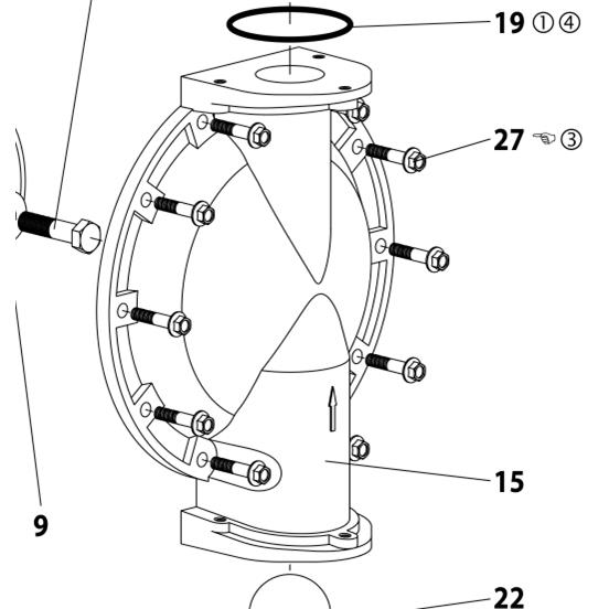 气动隔膜泵配件泵壳柱配件气动进、出口管道配件外壳