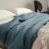 60支兰精天丝被套 简约纯色北欧风夏季 凉感冰丝裸睡床上被罩被单