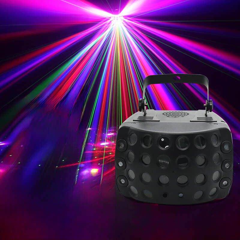 Ktv包间气氛灯闪烁迪斯科激光蝴蝶灯舞台灯光声控彩色舞厅气氛灯