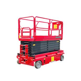8/10/ 12m移动式叉式可调平台液压可调爬坡车移动式叉式升降机