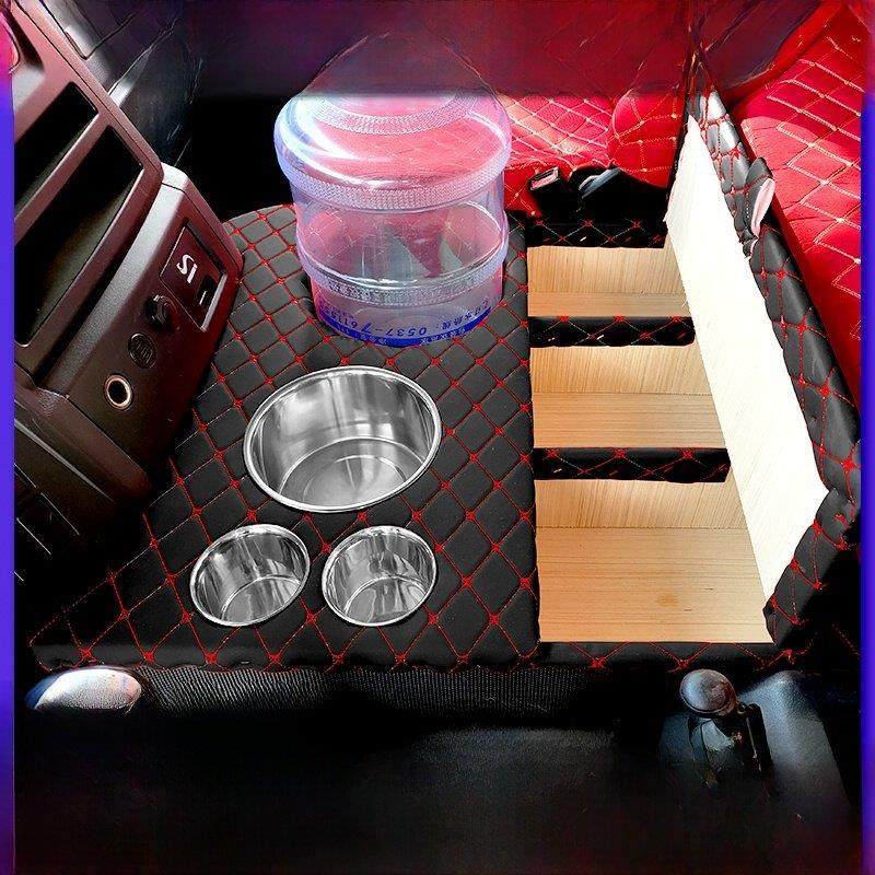 德龙X3000车载暖壶架水杯热水器座驾驶室改装配件储置物箱收纳盒