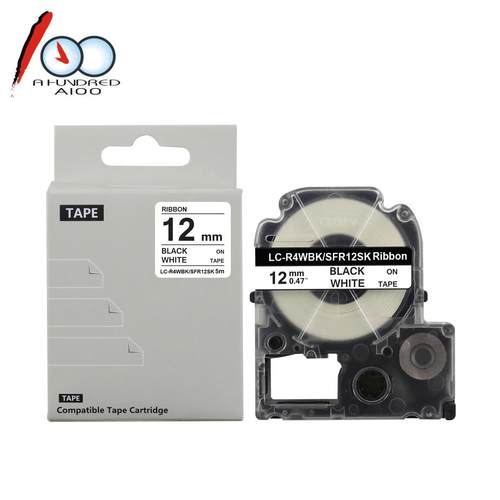 适用于爱普生标签机耗材标签色带12mm 18mm 24mm标签盒EPON标签带