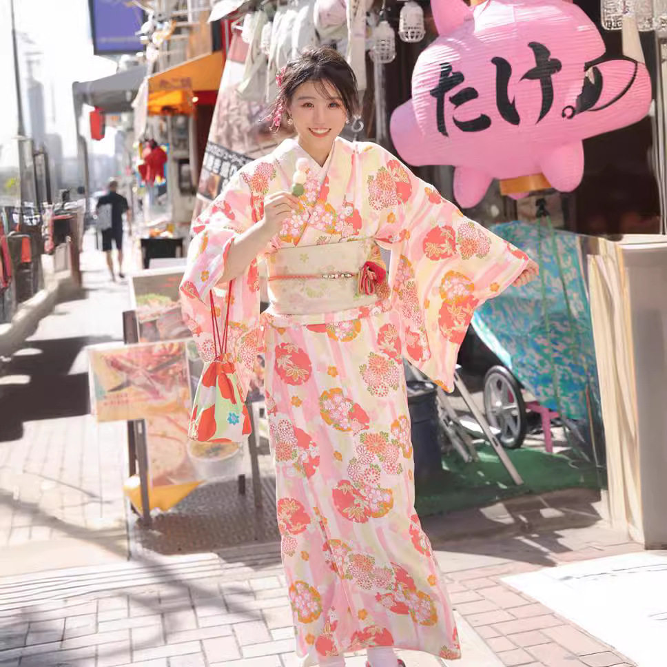 新款和服女改良版复古风日式和风