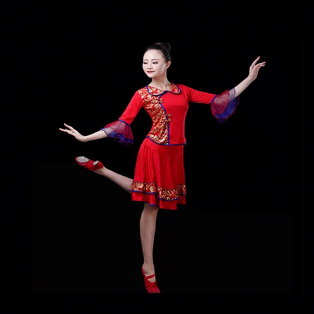 广场舞服装女套装裙成人古典