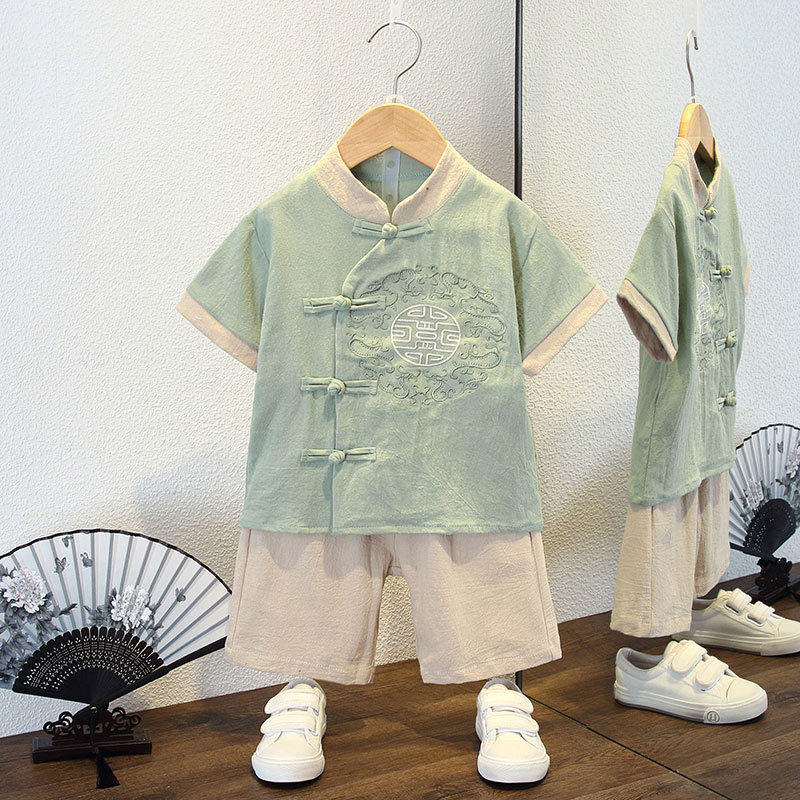 男童汉服六一演出服夏季套装儿童