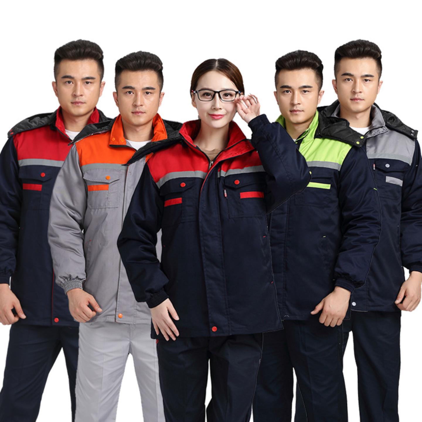 工作服棉衣男冬季防寒保暖汽修