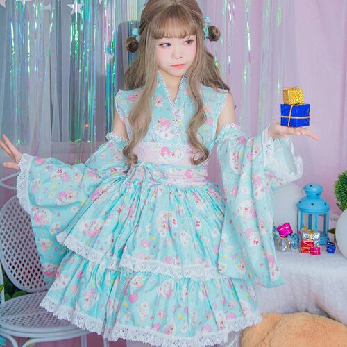 双子座洛丽塔和风洋装宅舞服装