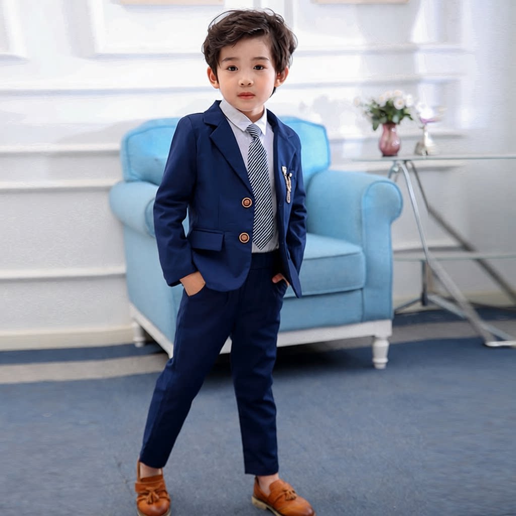 儿童小西装男外套多色礼服新款
