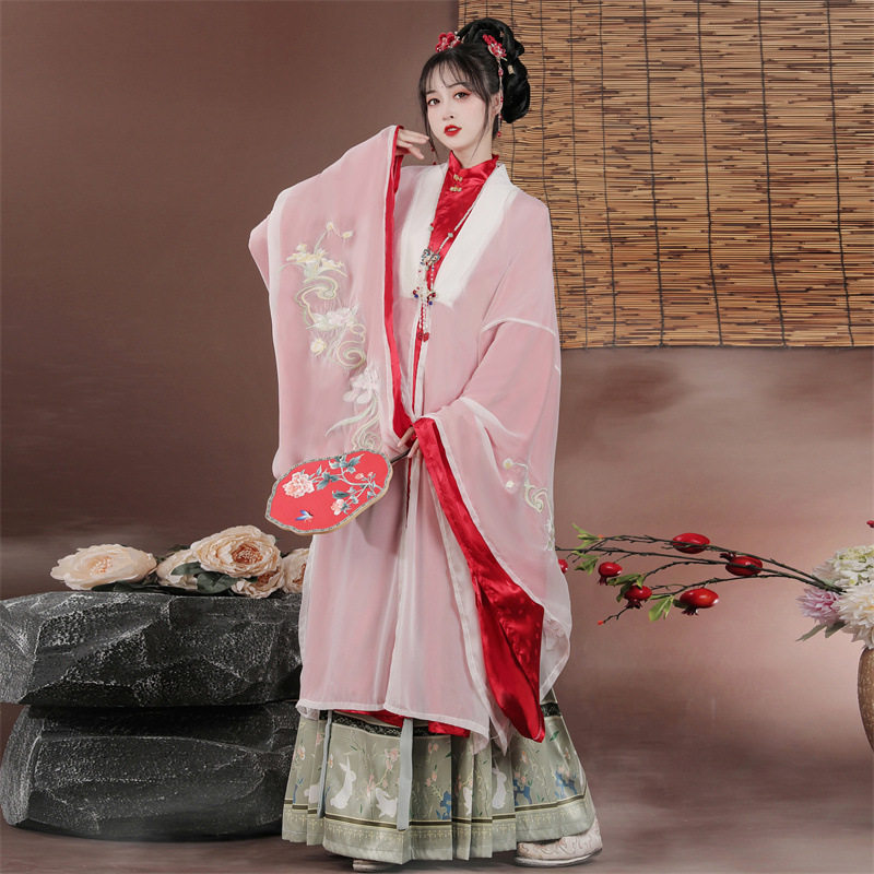秋冬季女款明制汉服马面裙古装