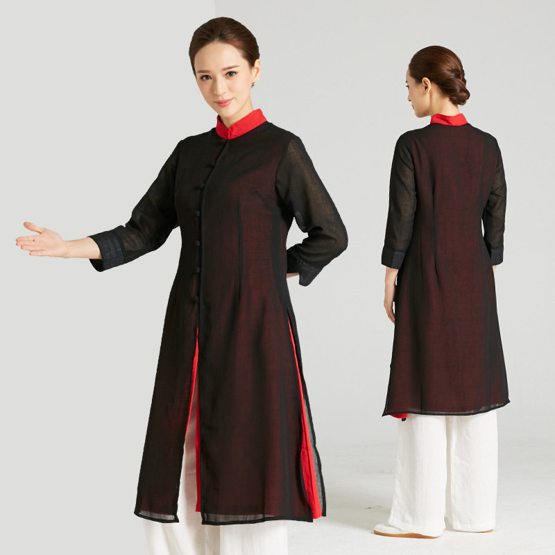 披纱太极服武当传承女士中晨练服