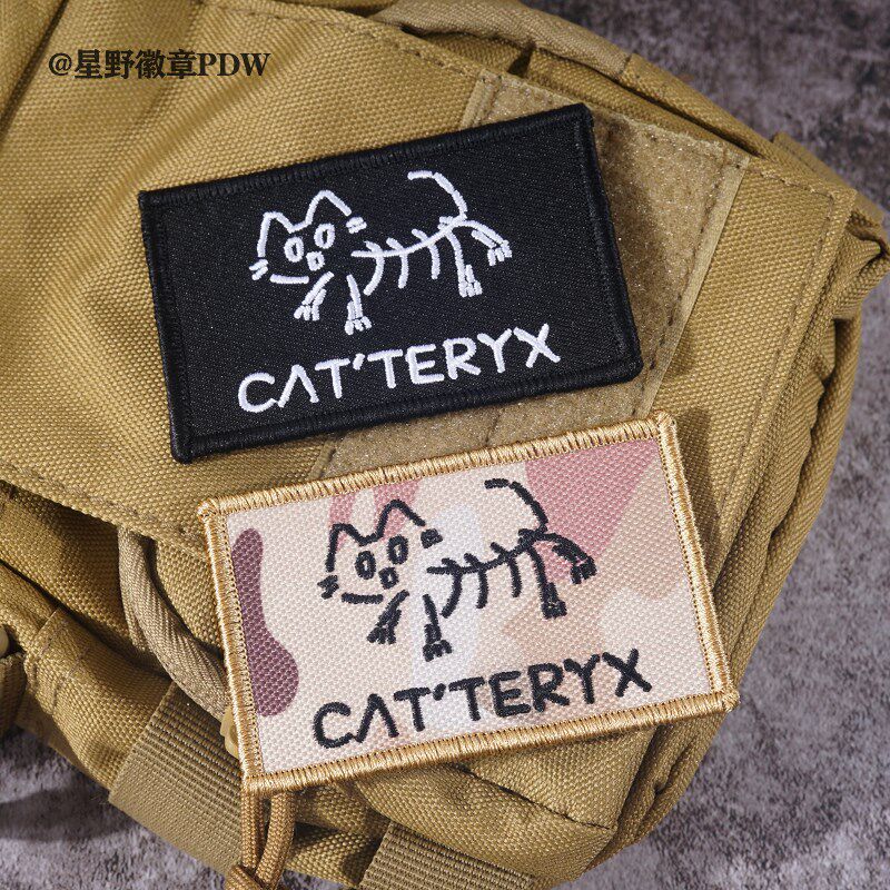 速发吏台祖祖猫魔术贴战术士气章创绣装饰衣服刺意魔术贴