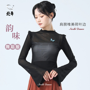 速发舞功练服成上舞蹈服艺考甜美中国舞高领网纱人衣