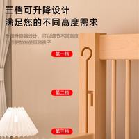 法奈莉櫸木拼接床可升降兒童嬰兒床加寬床邊床小床男女孩拼接大床