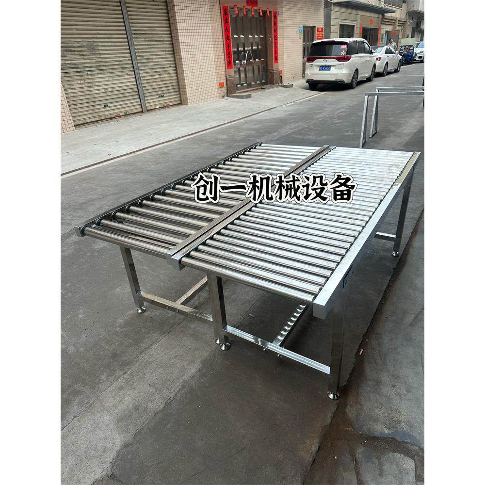 不锈钢动力无动力滚筒输送线流水线传送带滚筒架输送带滚轮输送机