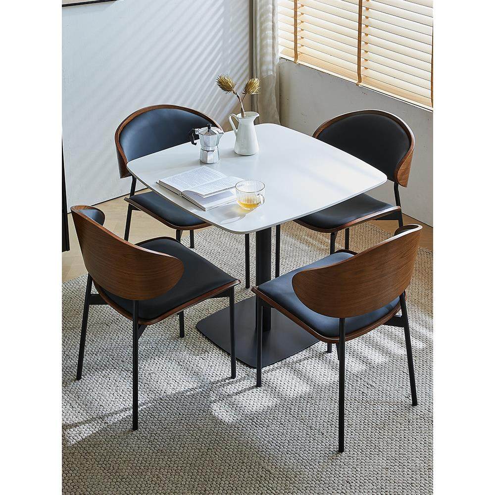 轻奢北欧岩板洽谈小方桌子售楼处商务休闲奶茶店阳台接待桌椅组合,住宅家具,岩板餐桌,淘宝优惠券,粉丝福利购,淘宝优惠卷