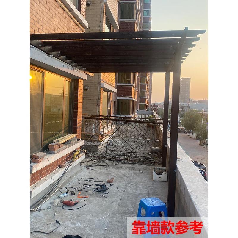 江苏碳化木葡萄架樟子松防腐木户外花园阳台爬藤室外庭院凉亭实木