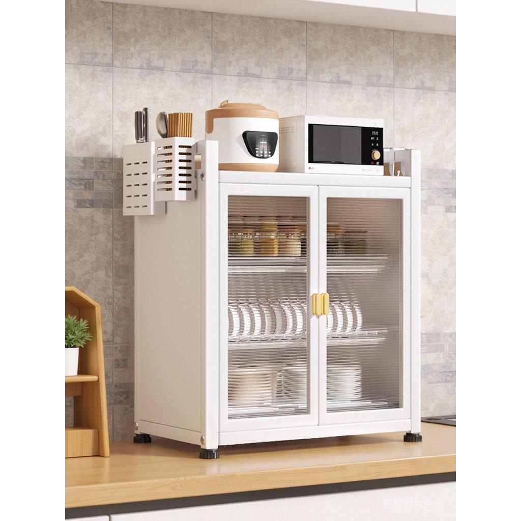 顾寻厨房碗碟收纳架密封防尘放碗柜带沥水碗盘箱餐具收纳盒置物架