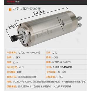 变频电机 主轴电机40000转1.5KW高速电机