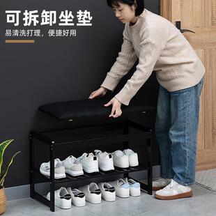 柜子 北欧换鞋 凳进门家用简约门口入户门鞋 凳可坐穿鞋 凳轻奢一体鞋