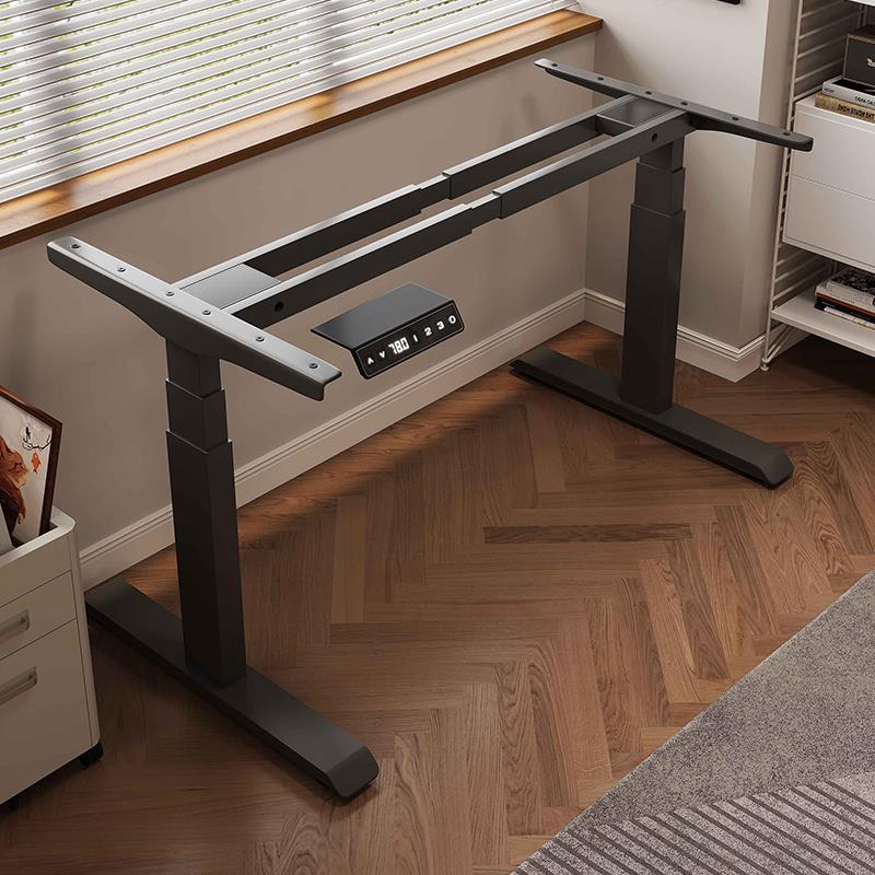 香港澳门包邮智能电动升降桌腿双横梁双电机办公桌电脑桌支架学习