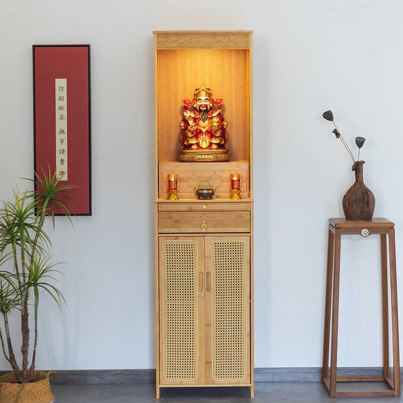 佛龛新中式立柜财神爷供桌香案台菩萨神台柜观音家用供奉佛柜神龛